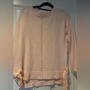 Ann Taylor Petite Soft Pink Knit Sweater Top Sz Sp